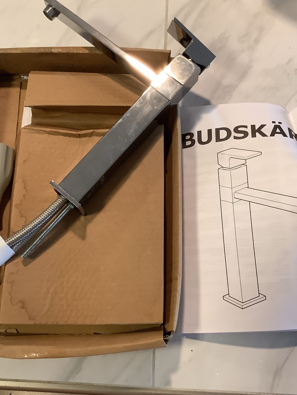 IKEA BUDSKAR TALL Faucet NIB and assembled